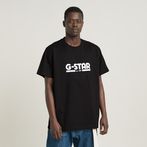 G-Star RAW® Unisex Line Script Loose T-Shirt Black