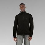 G-STAR® Core Zip Through Knit Black