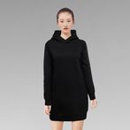 G-STAR® Graphic Loose Hooded Sweat Dress Black