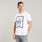 G-Star RAW® Multicolor Graphic T-Shirt White