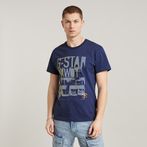 G-Star RAW® Underground Graphic T-Shirt Medium blue