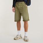 G-STAR® Pleated Chino Shorts Green