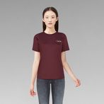 G-Star RAW® Chest Graphic Optic Slim Top Red