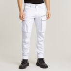 G-Star RAW® Rovic Zip 3D Regular Tapered Denim Pants White
