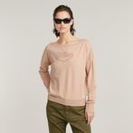 G-Star RAW® Boat Neck Loose Sweater Pink