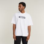 G-STAR® Old Skool Logo Boxy T-Shirt White