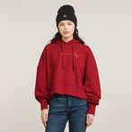 G-STAR® G-Script Oversized Hooded Sweater Red