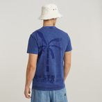 G-Star RAW® Musa Palm Stencil Pigment Dye T-Shirt Medium blue