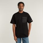 G-STAR® Woven Mix Pocket Loose T-Shirt Black