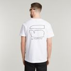 G-Star RAW® Handwriting Back Print T-Shirt White