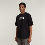 G-STAR® Old Skool Logo Boxy T-Shirt Black