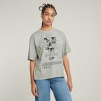 G-Star RAW® Graphic Overdyed Loose Top Grey