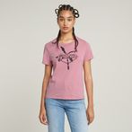 G-Star RAW® Summer Graphic Top Pink