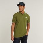 G-STAR® Chest Logo Striped Polo Green