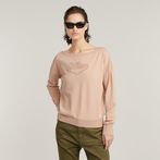 G-STAR® Boat Neck Loose Sweater Pink