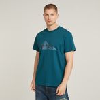 G-STAR® Summit Graphic T-Shirt Medium blue