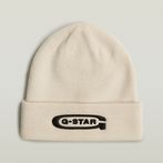 G-STAR® Originals Artwork Long Beanie White