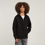 G-STAR® Kids Unisex Hoodie Jacket Zip Black