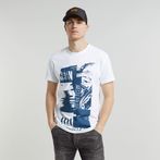 G-STAR® Magazine Print T-Shirt White