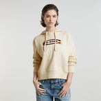 G-Star RAW® Old Skool Logo Loose Hoodie White