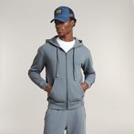 G-STAR® Essential Relaxed Zip Thru Hoodie Grey