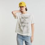 G-STAR® Faux Embro Loose Top White