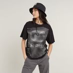 G-Star RAW® Faux Embro Loose Top Black