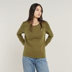G-Star RAW® Front Seam Top Green