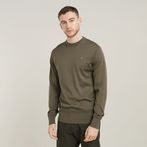 G-STAR® Premium Core Knitted Sweater Brown