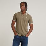 G-STAR® Dunda Slim Stripe Polo Brown