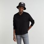 G-STAR® Core Loose V-Neck Knitted Sweater Black