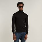 G-STAR® Premium Core Turtle Neck Knitted Sweater Black
