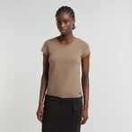 G-STAR® Eyben Slim V-Neck Top 2.0 Beige