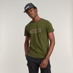 G-STAR® Destroyed Old Skool Logo T-Shirt Green