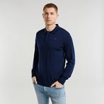 G-STAR® Premium Core Dunda Knitted Polo Dark blue