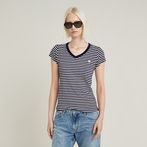 G-STAR® Eyben Stripe Slim V-Neck Top Multi color