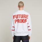 G-STAR® WVB Unisex Oversized Sweatshirt White