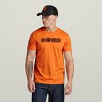 G-Star RAW® Distressed Logo T-Shirt Orange