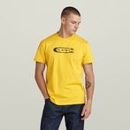 G-Star RAW® Distressed Old School Logo T-Shirt Yellow