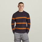 G-Star RAW® Stripe Knitted Sweater Grey