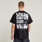 G-STAR® Barcode Back Graphic Loose T-Shirt Schwarz