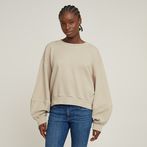 G-STAR® Overdyed Big Sleeve Oversized Sweater Beige