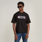 G-STAR® Gradient Old Skool Logo Boxy T-Shirt Black