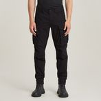 G-STAR® Pantalones Cargo 3D Regular Tapered Cuffed Negro