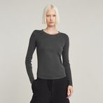 G-STAR® Overdyed Slim Top Schwarz