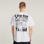 G-STAR® Barcode Back Graphic Loose T-Shirt White