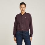 G-Star RAW® Bomber Sweater Jacket Purple