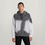 G-STAR® Hand Sprayed Hooded Loose Sweater White