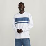 G-STAR® Placed Stripe Boxy T-Shirt White