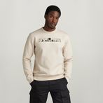 G-STAR® Flight Deck Back Graphic Sweater White